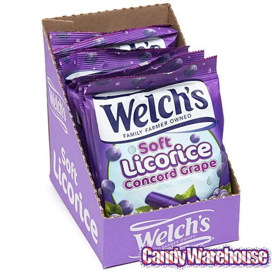 Welch's Soft Licorice Bites 5Ounce Packs Grape 12Piece Display