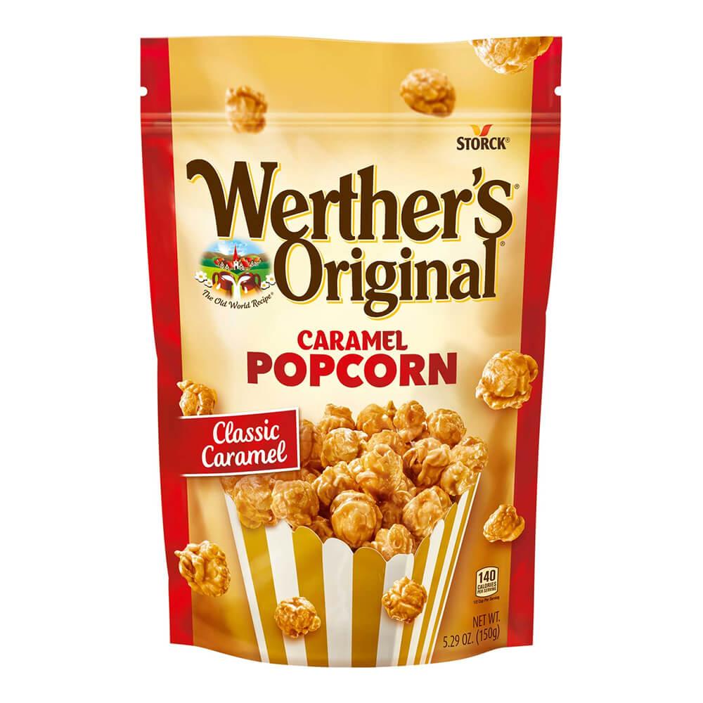 Werther's Original Caramel Popcorn Candy Packs: 10-Piece Box - Candy Warehouse