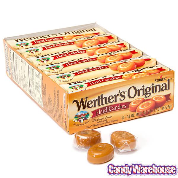 Werther's Original Hard Candy Packs: 12-Piece Box - Candy Warehouse