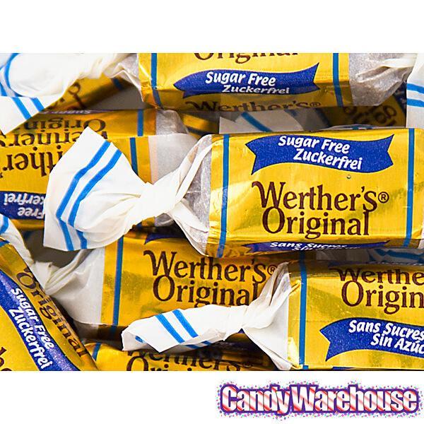 Werther's Original Sugar Free Chewy Caramels Candy: 2LB Box - Candy Warehouse