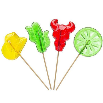 Western Hard Candy Lollipops: 12-Piece Bag - Candy Warehouse