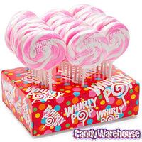 Whirly Pop 1.5-Ounce Swirl Suckers - Light Pink: 24-Piece Display - Candy Warehouse