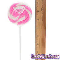 Whirly Pop 1.5-Ounce Swirl Suckers - Light Pink: 24-Piece Display - Candy Warehouse