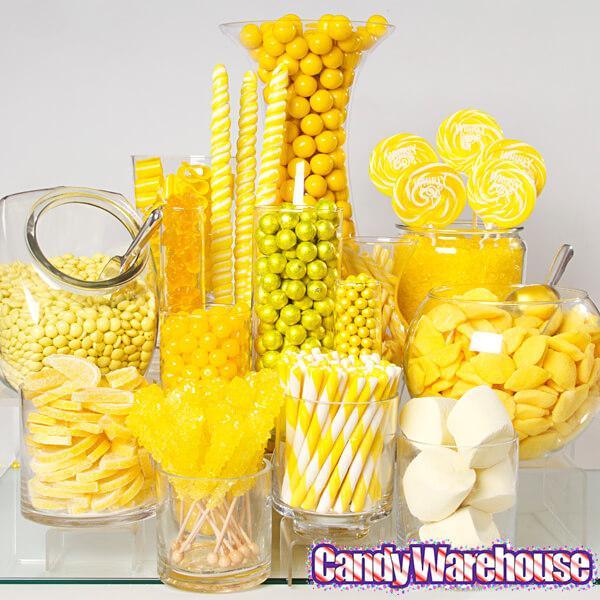Whirly Pop 1.5-Ounce Swirl Suckers - Yellow: 24-Piece Display - Candy Warehouse
