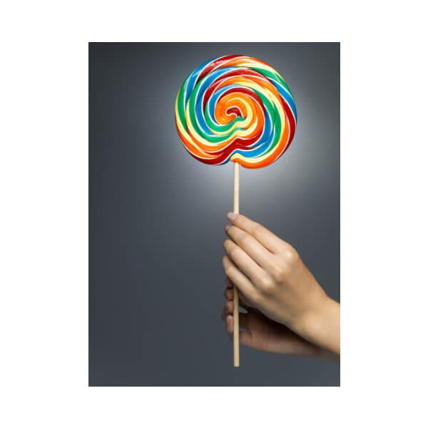 Whirly Pop 10-Ounce Swirl Suckers - Rainbow: 18-Piece Case - Candy Warehouse