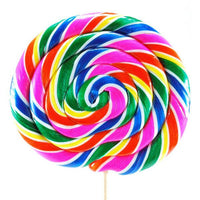 Whirly Pop 24-Ounce Swirl Suckers - Rainbow: 10-Piece Case - Candy Warehouse