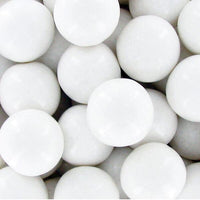 White 1-Inch Gumballs: 2LB Bag - Candy Warehouse