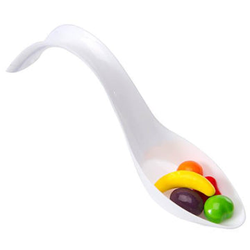 White Plastic Stiletto Candy Scoop - Candy Warehouse