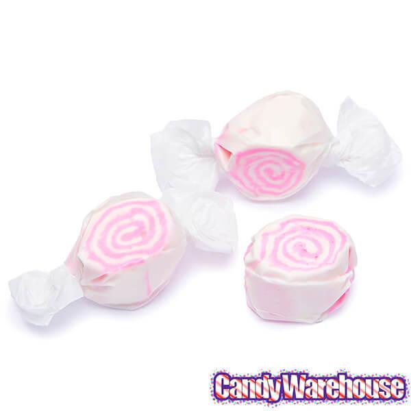 White with Pink Swirls Taffy: 3LB Bag - Candy Warehouse