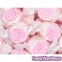 White with Pink Swirls Taffy: 3LB Bag - Candy Warehouse
