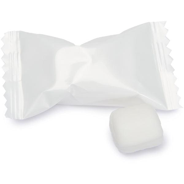 White Wrapped Butter Mint Creams: 300-Piece Case - Candy Warehouse