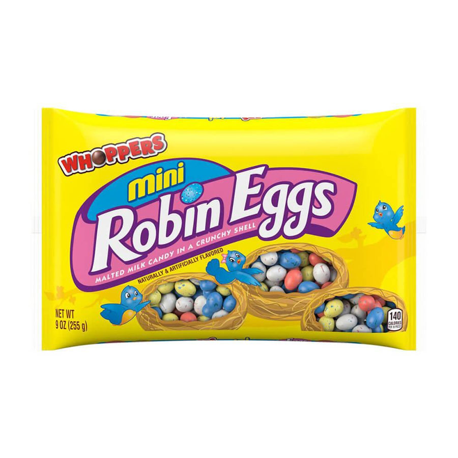 Whoppers Mini Robin Eggs Candy: 9-Ounce Bag - Candy Warehouse