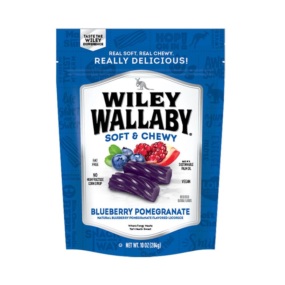 Wiley Wallaby Blueberry Pomegranate Licorice Bites : 10-Ounce Bag - Candy Warehouse