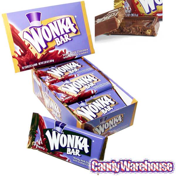 Willy Wonka Chocolate Bars - Original: 18-Piece Box - Candy Warehouse