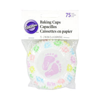 Wilton Baby Feet Baking Cup Liners: 75-Piece Bag - Candy Warehouse