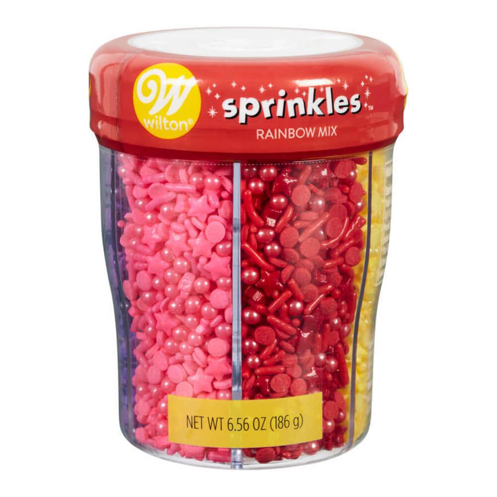 Wilton Rainbow Medley Sprinkles Mix with Turning Lid: 6.5-Ounce Bottle - Candy Warehouse