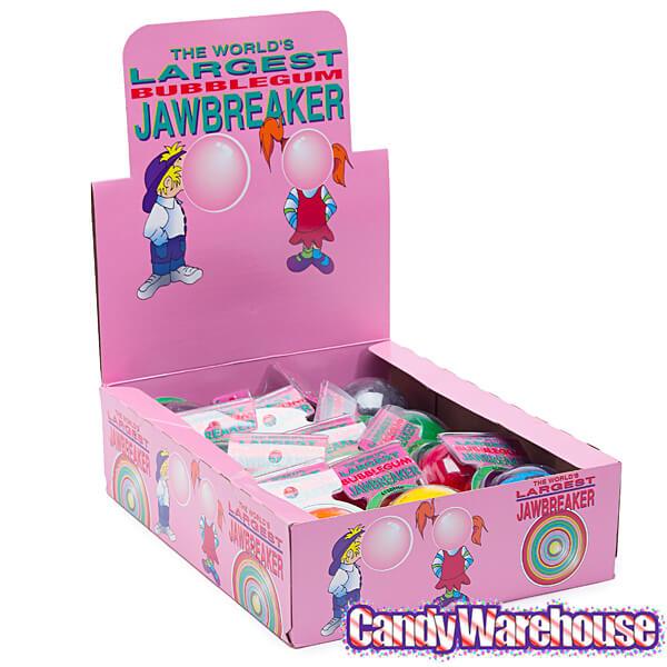 World's Largest Bubble Gum Jawbreakers: 12-Piece Display - Candy Warehouse