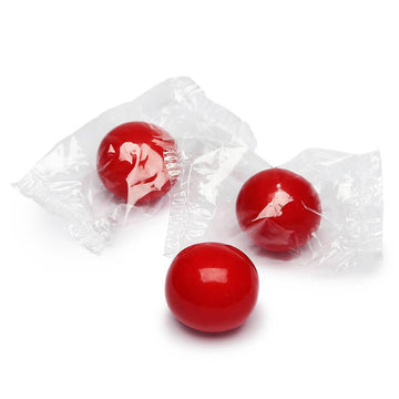 Wrapped 1-Inch Gumballs - Apple Red: 200-Piece Bag - Candy Warehouse