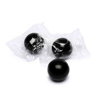 Wrapped 1-Inch Gumballs - Jet Black: 200-Piece Bag - Candy Warehouse