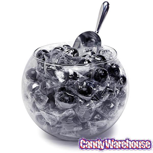 Wrapped 1-Inch Gumballs - Jet Black: 200-Piece Bag - Candy Warehouse