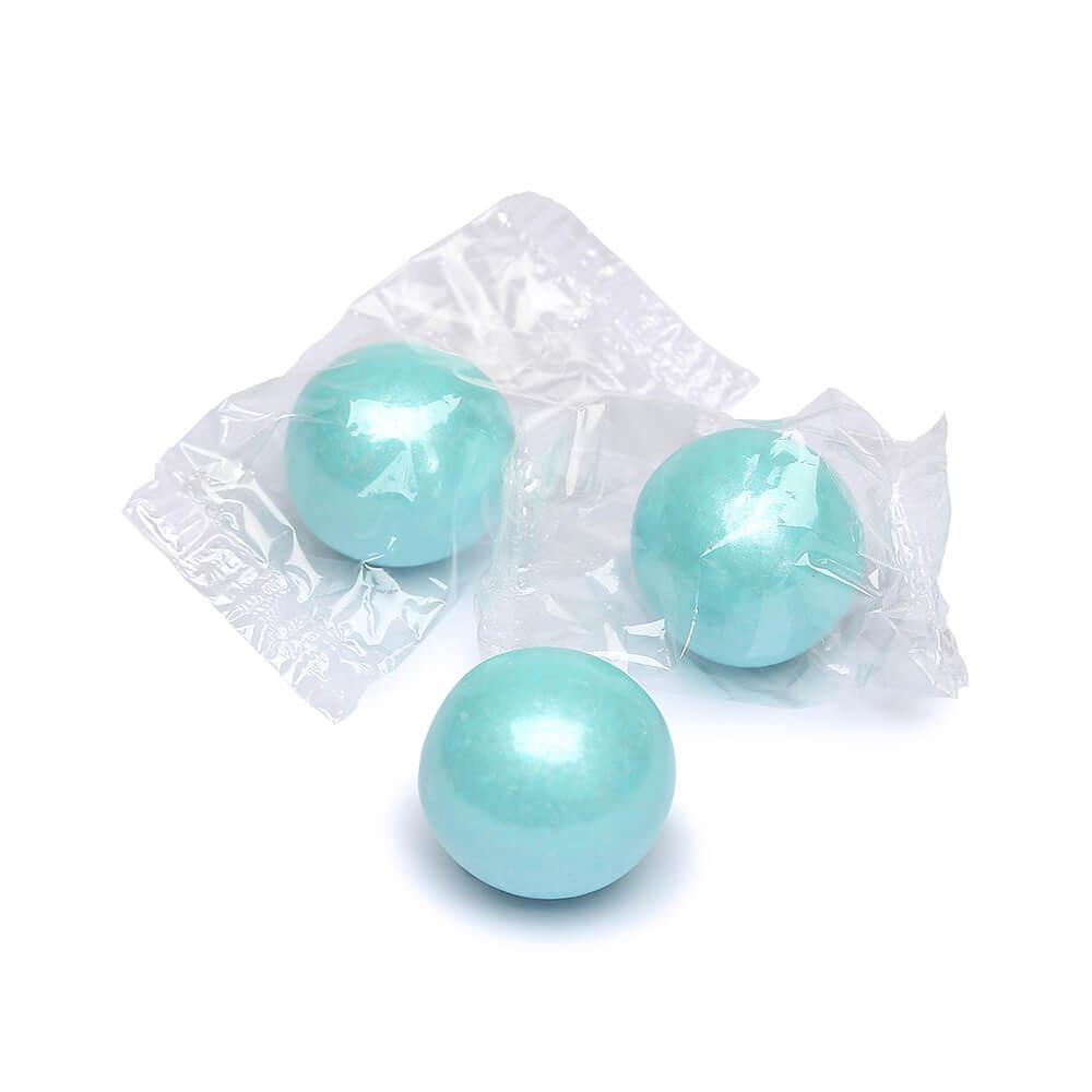 Wrapped 3/4-Inch Gumballs - Shimmer Powder Blue: 100-Piece Bag