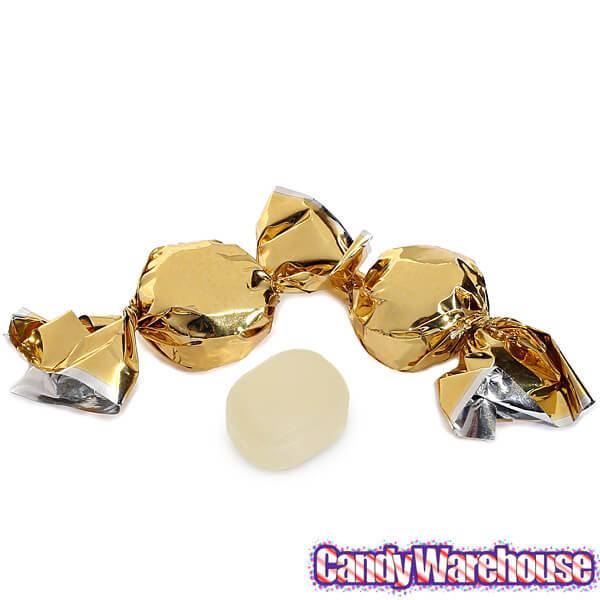 Wrapped Hard Candy Ovals - Gold - Peppermint: 5LB Bag - Candy Warehouse