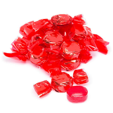 Wrapped Hard Candy Ovals - Red - Cherry: 5LB Bag - Candy Warehouse