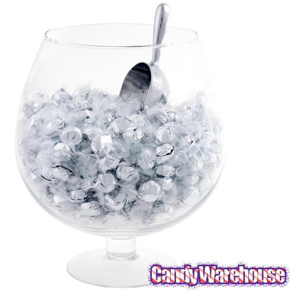 Wrapped Hard Candy Ovals - Silver - Pineapple: 5LB Bag - Candy Warehouse