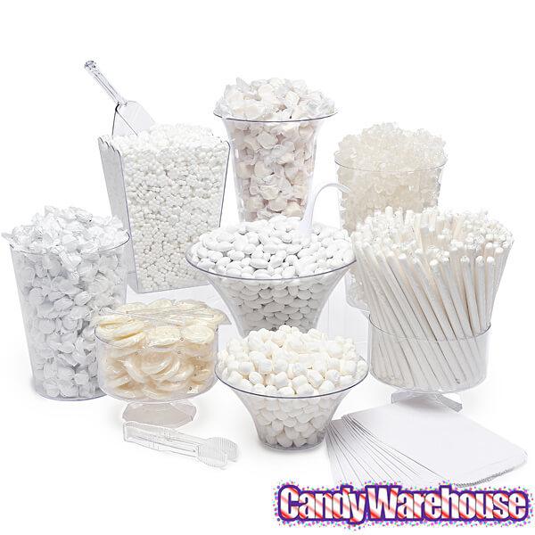 Wrapped Hard Candy Ovals - White - Pina Colada: 5LB Bag - Candy Warehouse
