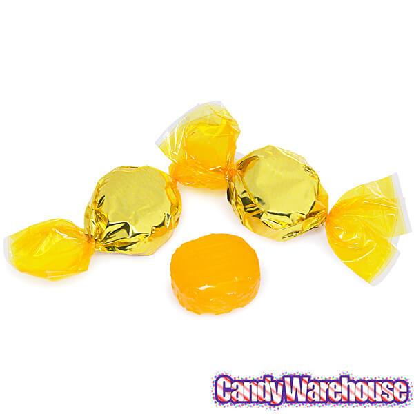 Wrapped Hard Candy Ovals - Yellow - Lemon: 5LB Bag - Candy Warehouse