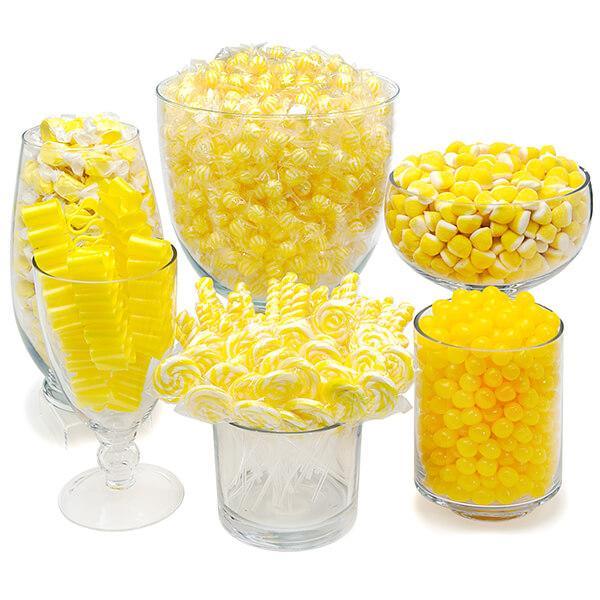 Yellow Candy Bar Table Assortment - Candy Warehouse