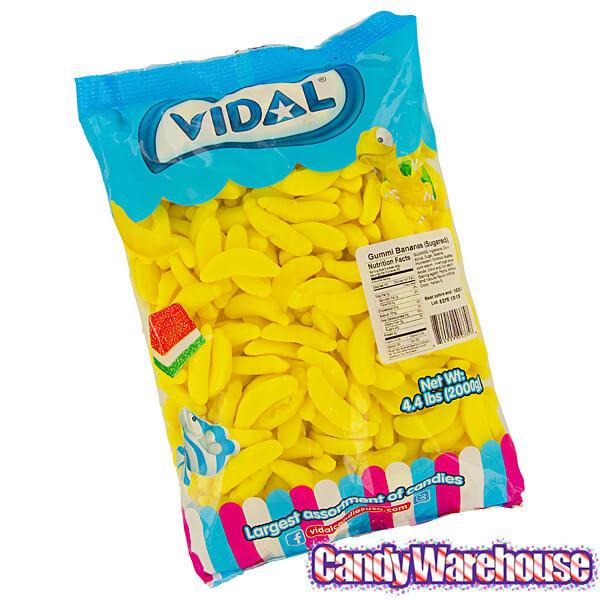 Yellow Gummy Bananas Candy: 2KG Bag - Candy Warehouse
