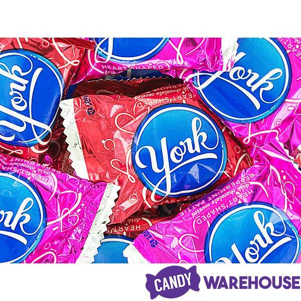 York Peppermint Patties Candy Hearts: 20-Piece Bag - Candy Warehouse