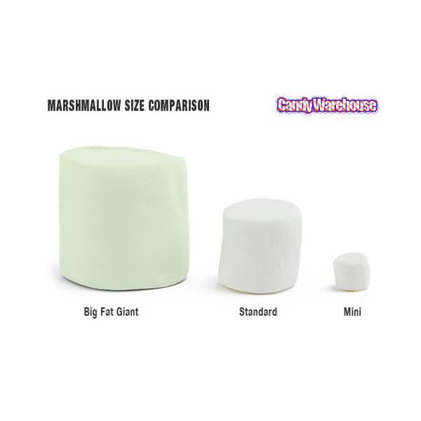 YumJunkie Pastel Green Big Fat Giant Marshmallows: 25-Piece Bag - Candy Warehouse