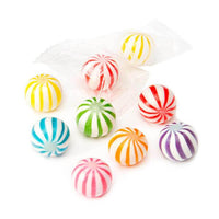 YumJunkie Sassy Spheres Assortment Striped Candy Balls - Petite: 5LB Bag - Candy Warehouse