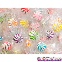 YumJunkie Sassy Spheres Assortment Striped Candy Balls - Petite: 5LB Bag - Candy Warehouse