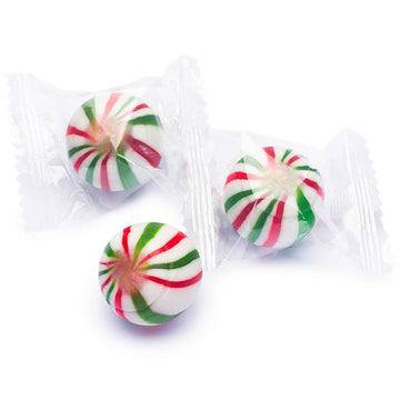 YumJunkie Sassy Spheres Christmas Striped Hard Candy Balls: 5LB Bag - Candy Warehouse