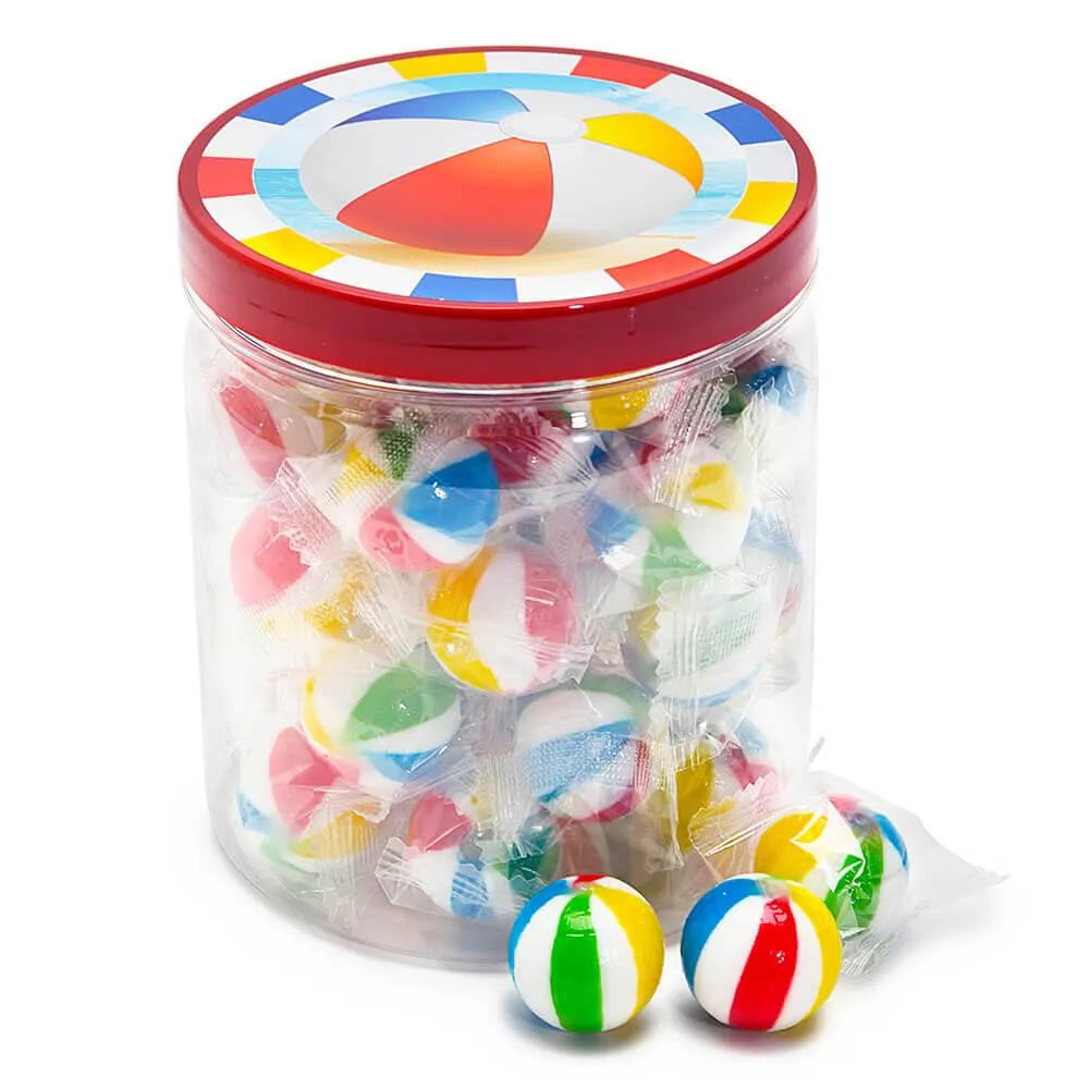 YumJunkie Sassy Spheres Jumbo Beach Balls Hard Candy 35Piece Jar