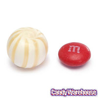 YumJunkie Sassy Spheres Pineapple White Striped Candy Balls - Petite: 5LB Bag - Candy Warehouse