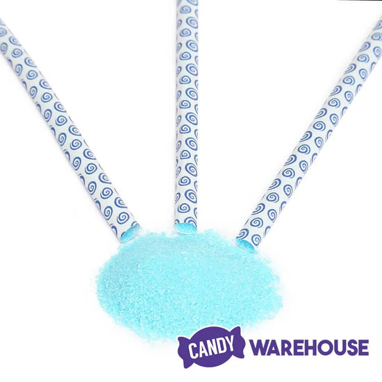 YumJunkie Sassy Straws Candy Powder Filled Mini Straws Blueberry 50Piece Bag Candy Warehouse