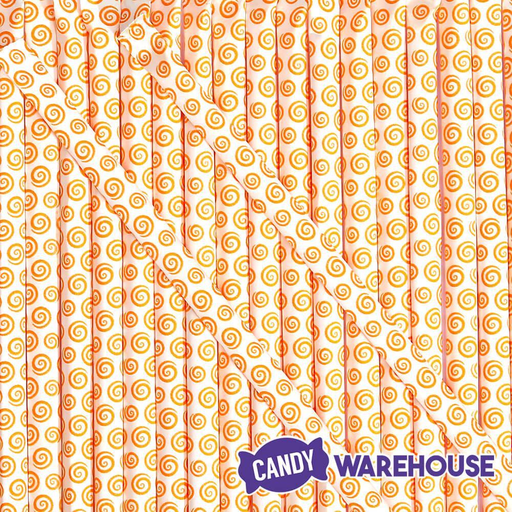 YumJunkie Sassy Straws Candy Powder Filled Mini Straws - Orange: 50-Piece Bag - Candy Warehouse