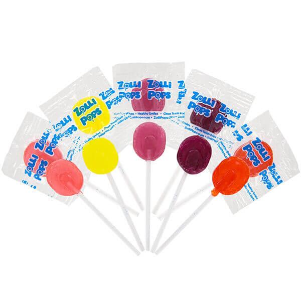 Zollipops Sugar Free Fruit Lollipops: 150-Piece Tub - Candy Warehouse